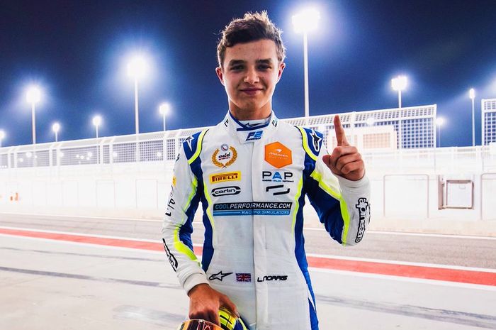 Lando Norris tampil memukau pada balapan pembuka F2 musim 2018 di Bahrain