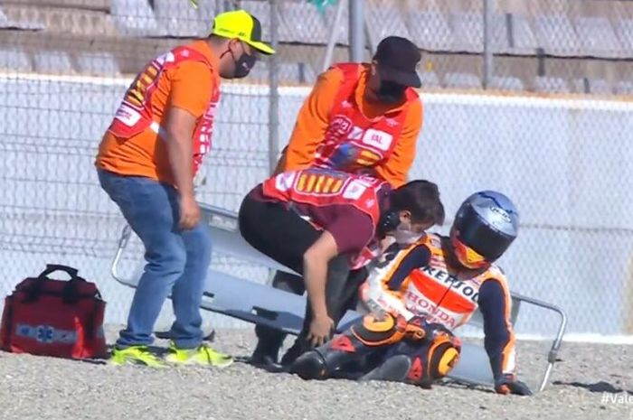 Pol Espargaro crash di FP3 MotoGP Valencia 2021