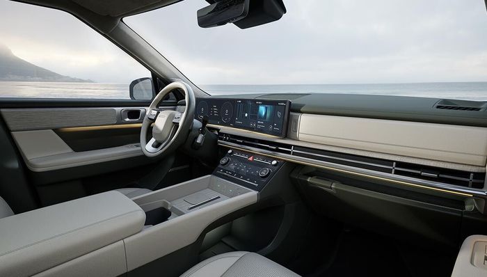 Interior All New Santa Fe lebih mewah dan modern