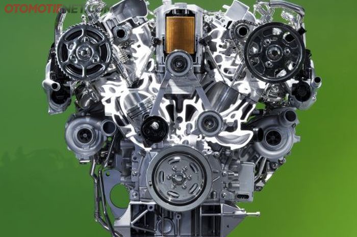 Ilustrasi engine cutting mesin turbo. 