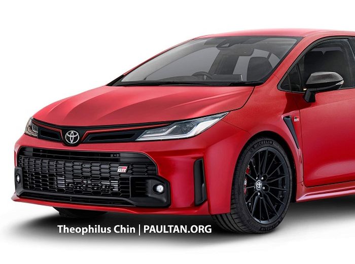 Wajah GR Corolla diaplikasi ke digimods Toyota Corolla Altis