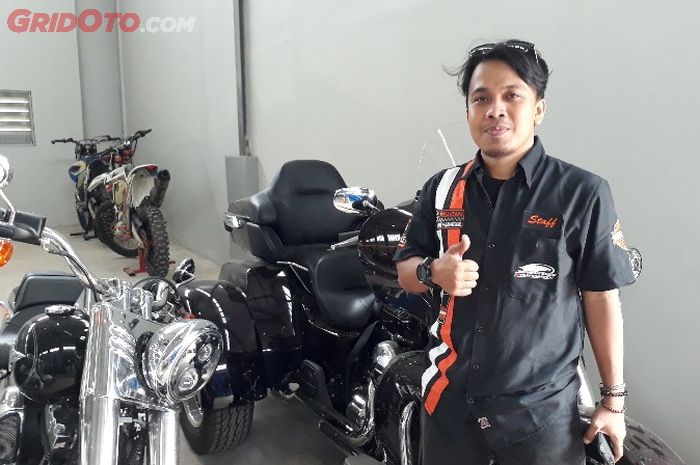 Hari Madya, teknisi dari Nusantara Harley-Davidson