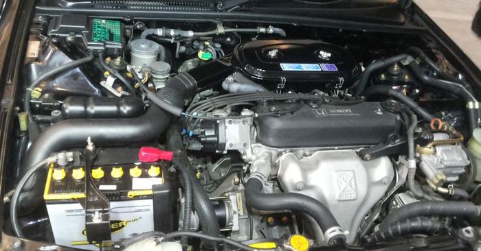 Kondisi ruang mesin Honda Accord masih dalam kondisi bersih