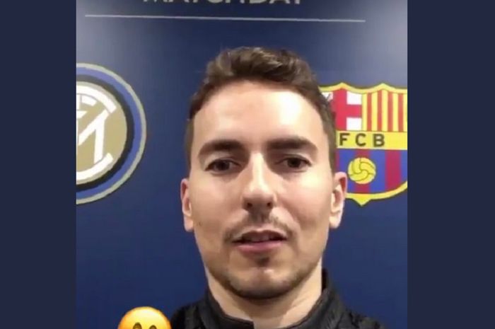 Jorge Lorenzo langsung datang ke San Siro, markas Inter Milan