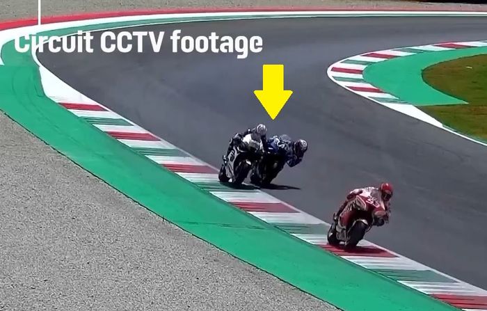 Dugaan 'sikutan' Takaaki Nakagami ke Alex Rins