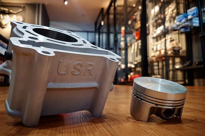 Piston forging dan blok silinder ceramic paket bore up Ultraspeed Racing