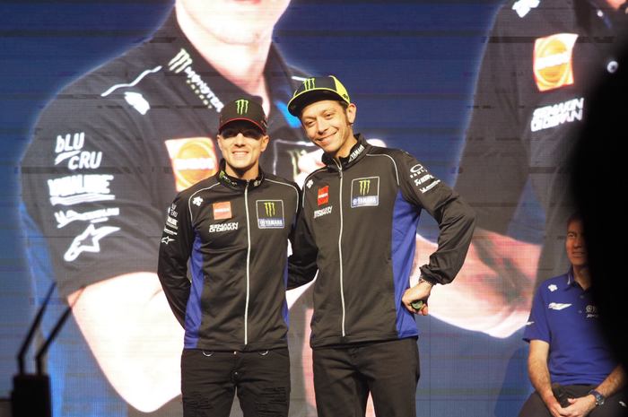 Tampilan seragam baru Maverick Vinales dan Valentino Rossi di MotoGP 2019