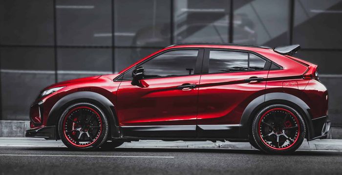 Over fender membuat gambot Mitsubishi Eclipse Cross