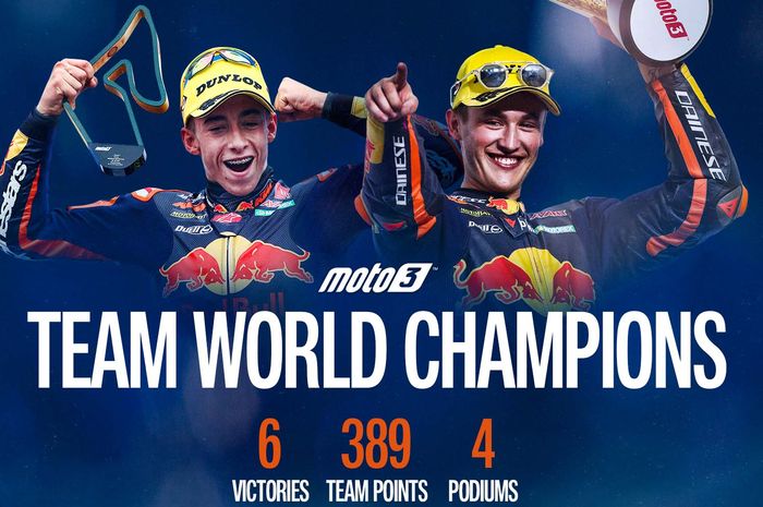 Tim Red Bull KTM Ajo jadi juara Moto3 2021