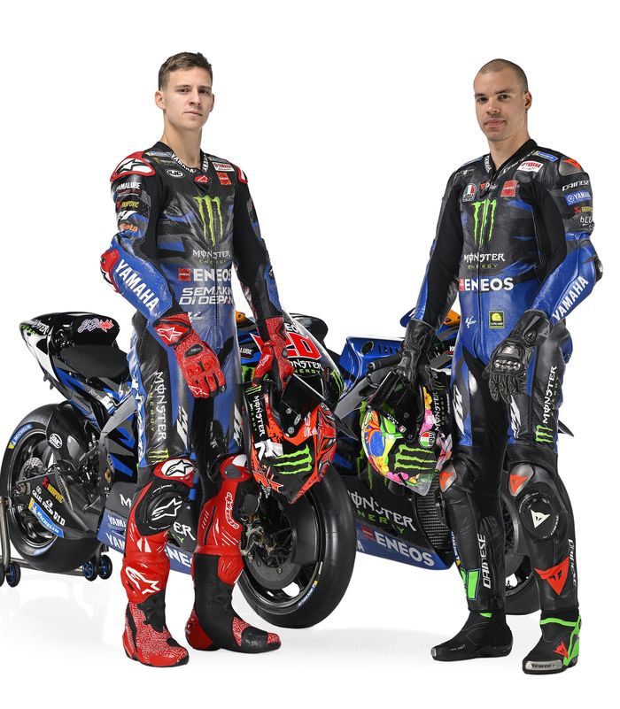 Livery baru tim Monster Energy Yamaha MotoGP 2023, tampil dengan tema militer