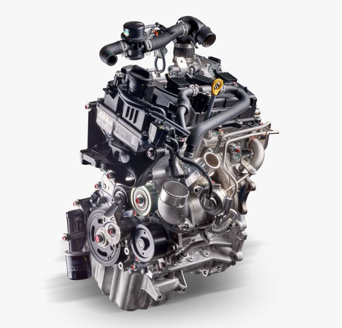 Ilustrasi dapur pacu 1.0L 1KR-VET Turbocharger yang diusung Daihatsu Rocky