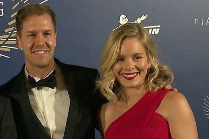 Juara dunia F1 empat kali Sebastian Vettel dan istrinya, Hanna Prater 