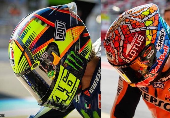 elepas tear off sebenarnya bukan hal baru di MotoGP, setiap pembalap biasa melakukannya dan bahkan bisa melepas 1 sampai 2 tear-off dalam satu sesi balap