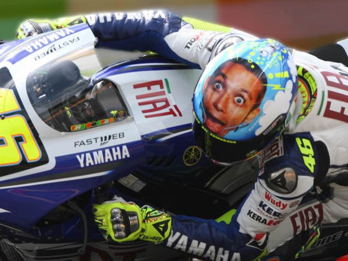Helm spesial Valentino Rossi di MotoGP Italia 2008