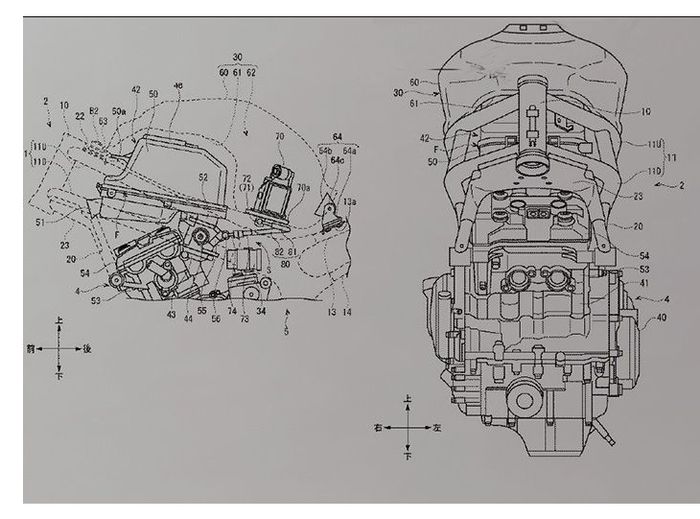 Blueprint Suzuki GSX-R250 generasi lama