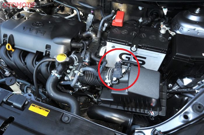 Letak MAF di Toyota Vios