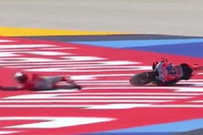 Lorenzo terjatuh di 2 lap terakhir MotoGP San Marino