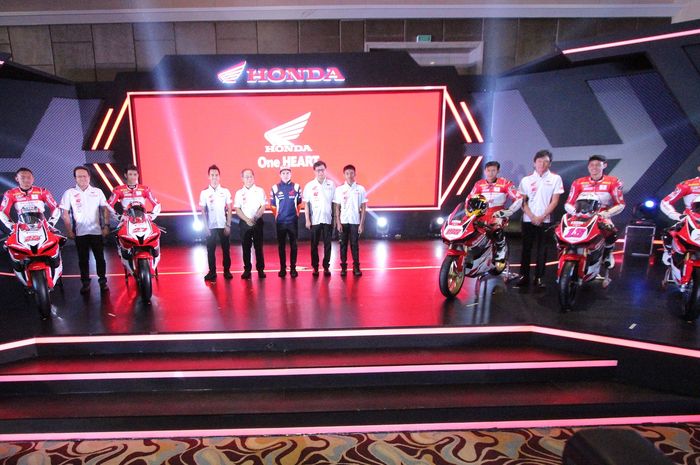 Proses launching Astra Honda Racing Team megah juga dihadiri Marc Marquez 