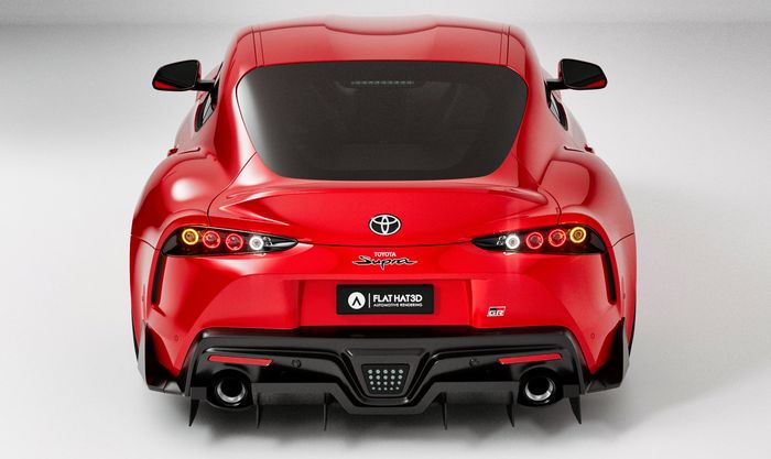 Modifikasi Toyota GR Supra juga mendapat body kit bergaya agresif