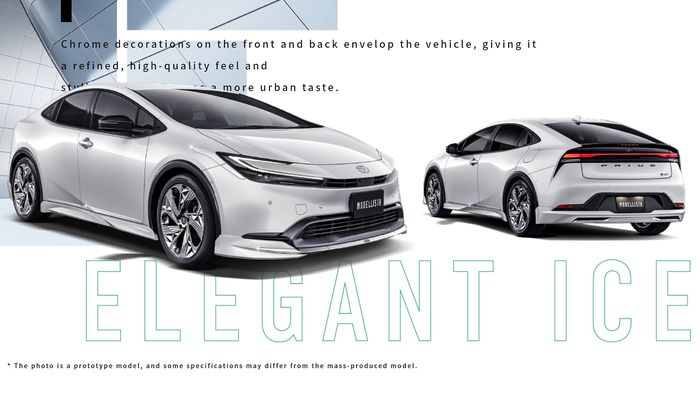 Modifikasi Toyota Prius baru dengan paket Elegant Ice Modellista