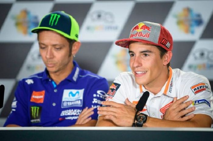 Marc Marquez dan Valentino Rossi
