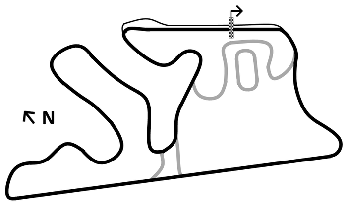 Layout sirkuit Kymi Ring tempat digelarnya MotoGP Finlandia