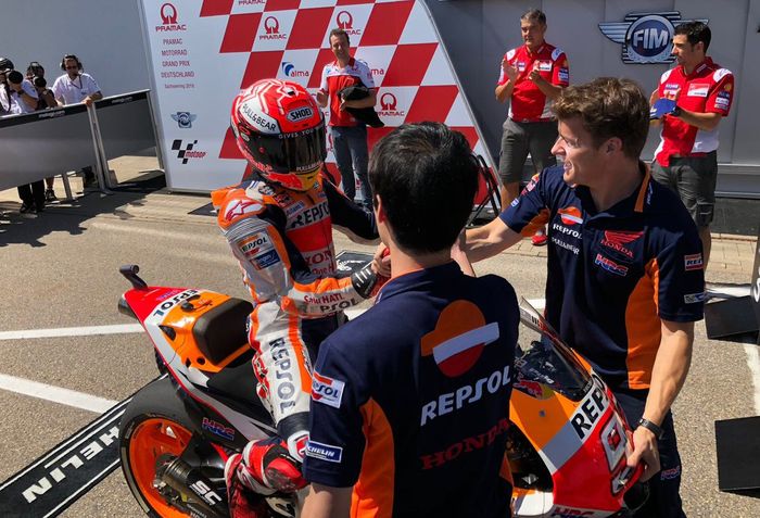 Marc Marquez mendapatkan pole position di MotoGP Jerman 2018