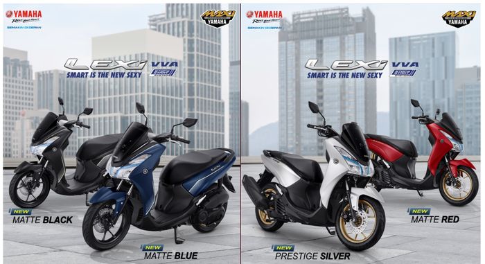 Pilihan warna baru Yamaha Lexi