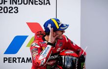 Ada Makna Pembalasan, Di Balik Selebrasi Pecco Bagnaia Saat Menang MotoGP Indonesia 2023