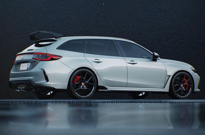 Render Honda Civic Type R Sport Wagon dibikin oleh Sugarchow pemilik akun Sugardesign_1