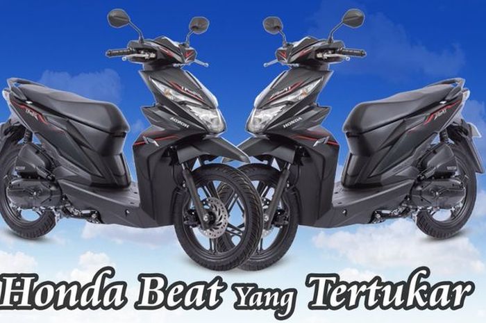 Poster pencarian Honda BeAT yang tertukar