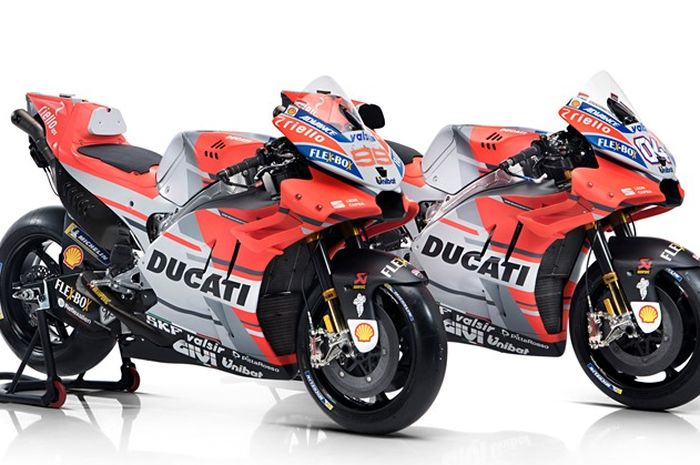 Livery baru di motor Ducati Desmosedici GP musim lalu, motor barunya baru nongol di tes pramusim