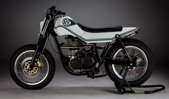 Royal Enfield Continental GT kustom flat tracker dari Sean Skinner (Motorelic), dilansir oleh www.bikeexif.com