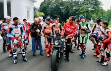 Terima Pembalap MotoGP di Istana, Presiden Jokowi Pamer Motor Custom Miliknya di Depan Marc Marquez dan Kawan-kawan