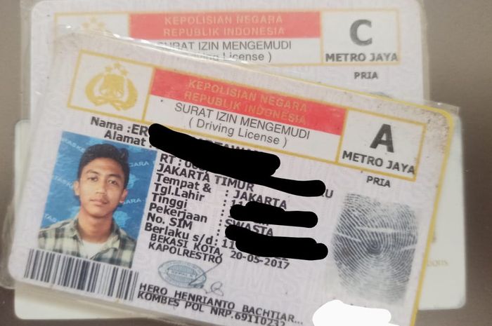 Ilustrasi SIM disita petugas