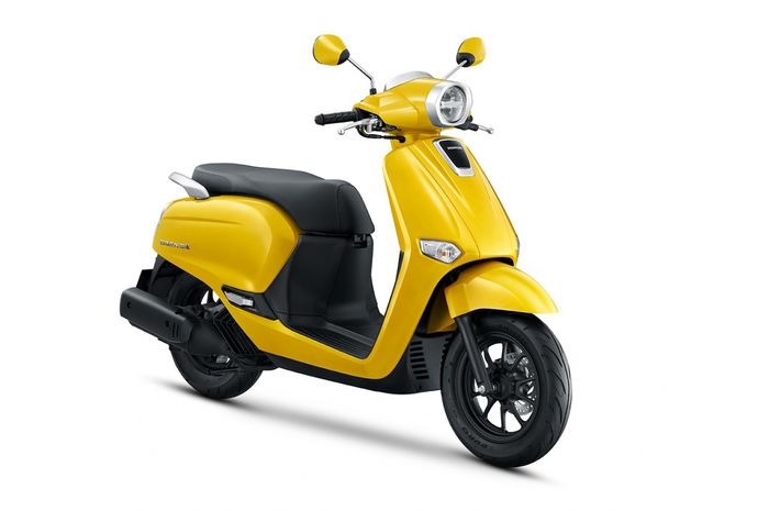 Honda Giorno+ warna Pearl Dusk Yellow hanya ada pada tipe CBS