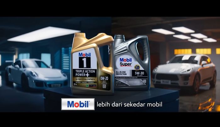 Oli mesin mobil dari Mobil1 dan Mobil Super