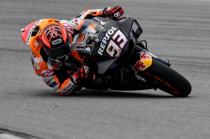 Marc Marquez di tes pramusim MotoGP 2018 di Sepang, Malaysia