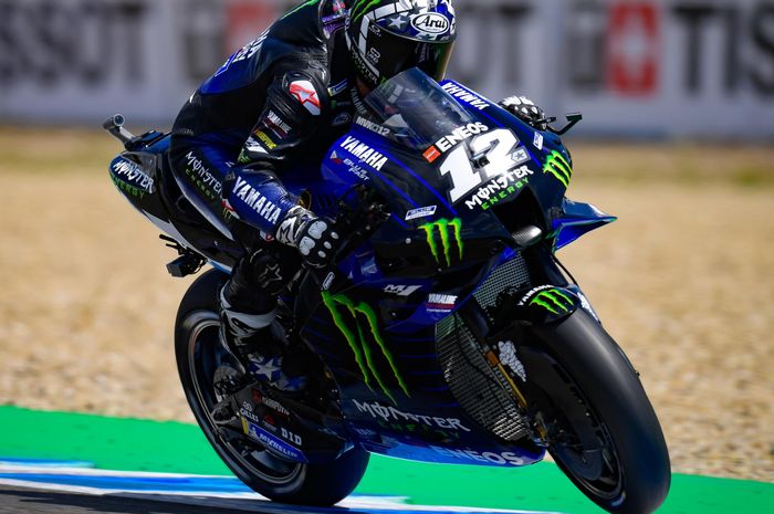 Hasil Warm Up MotoGP Spanyol 2021: Maverick Vinales tercepat, Marc Marquez crash, Valentino Rossi masih mengecewakan