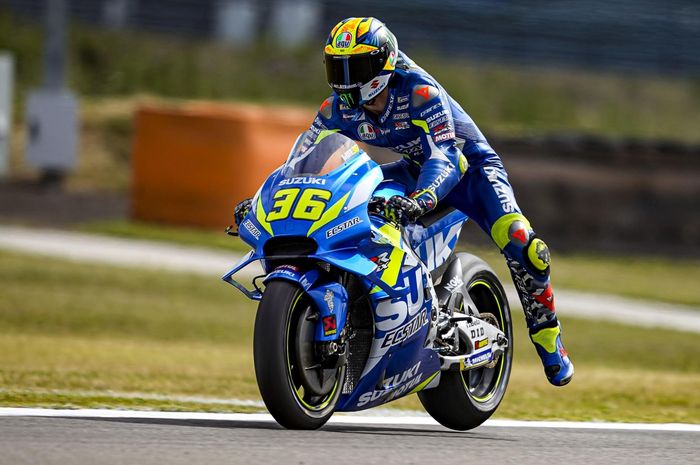 Pembalap Suzuki, Joan Mir mengaku puas usai sukses tembus 5 besar di kualifikasi MotoGP Belanda 2019