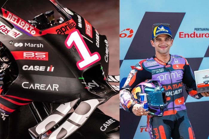 Jorge Martin akan bawa nomor 1 ke Aprilia di MotoGP 2025