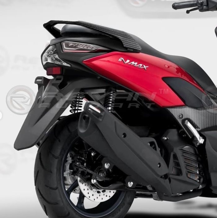 Desain buritan Yamaha NMAX facelift karya digital modifkasi