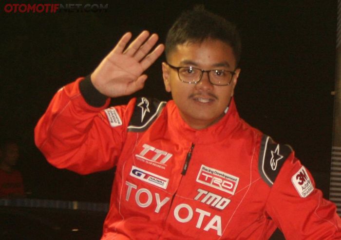 Anjasara Wahyu, peslalom Toyota Team Indonesia menjadi juara nasional Kejurnas Auto Gymkhana Kategori A