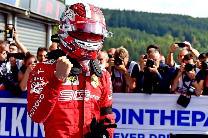 Pembalap Ferrari, Charles Leclerc memberikan pujiannya pada timnya yang mampu menyediakan mobil dengan kualitas bagus saat menang di F1 Belgia