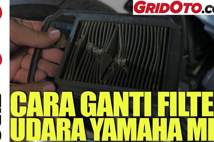 Ganti filter udara Yamaha Mio