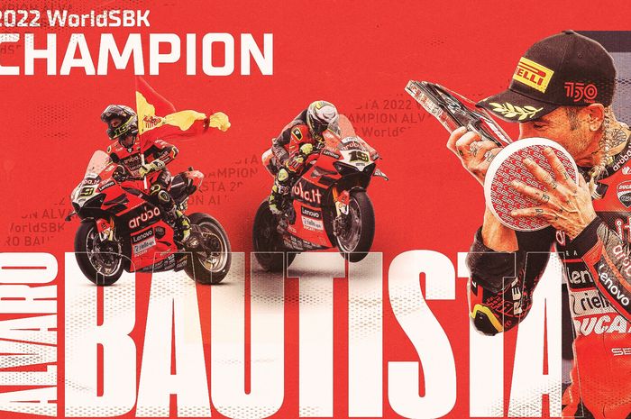 Update klasemen WSBK 2022, Alvaro Bautista Kunci gelar juara dunia setelah Race 2 WSBK Indonesia 2022