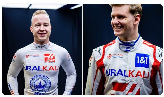 Nikita Mazepin dan Mick Schumacher, dua rookie andalan tim Haas di F1 2021