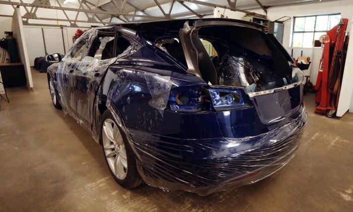 Tesla Model S dimodifikasi jadi model wagon