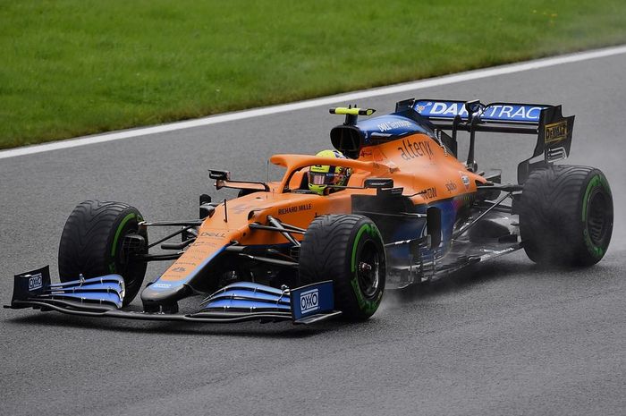  Lando Norris, berhasil meraih pole position usai menyelesaikan sesi kualifikasi F1 Rusia 2021
