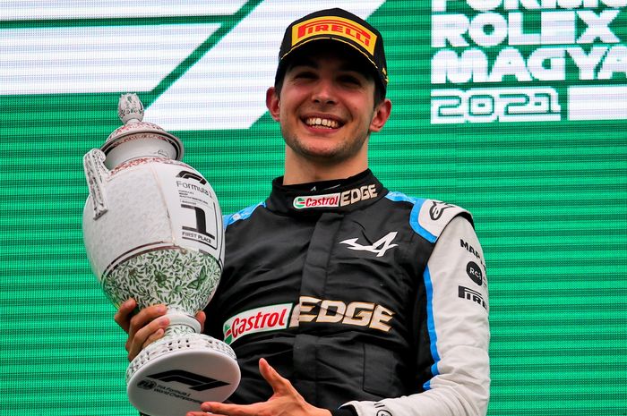 Di F1 Hongaria 2021, Esteban Ocon jadi pembalap Prancis ke-14 yang menang di Formula 1